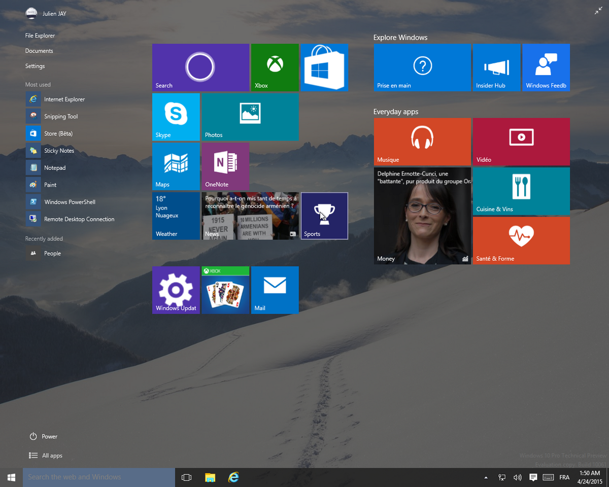 Windows 10 build 10061 - 4