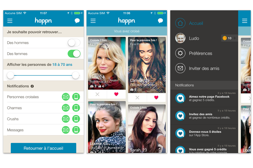 Happn © Clubic.com