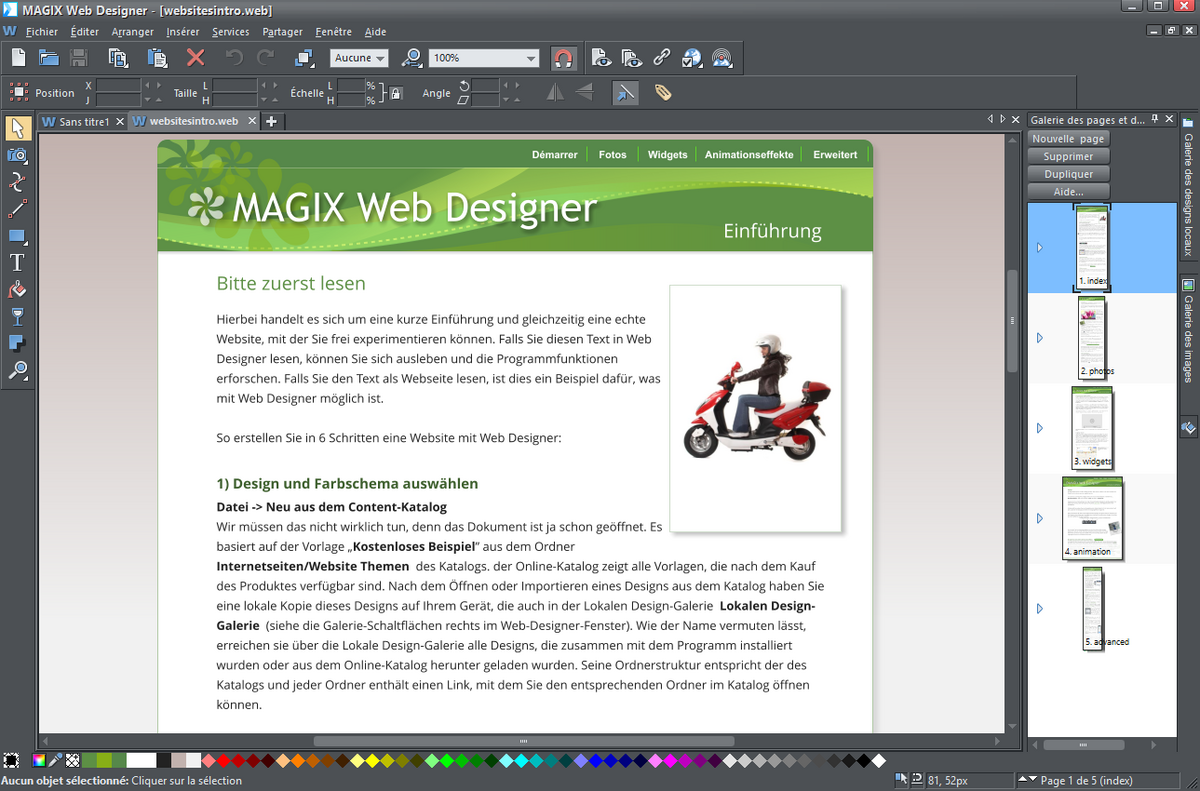 MAGIX Web Designer-F