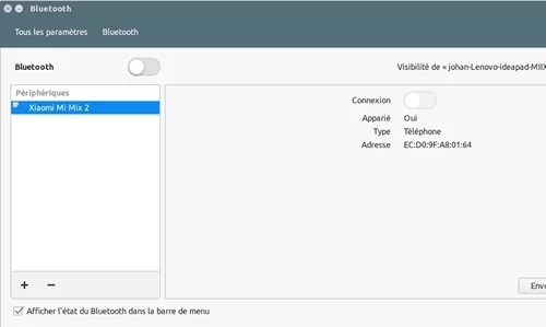 Ubuntu batterie