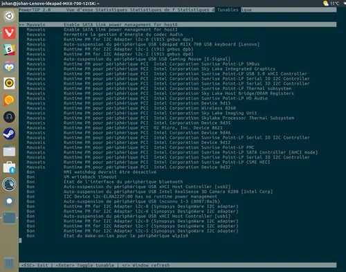 Ubuntu batterie