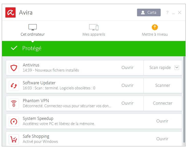 Telecharger Avira Free Antivirus 2020 Gratuit Et Sur Clubic Com