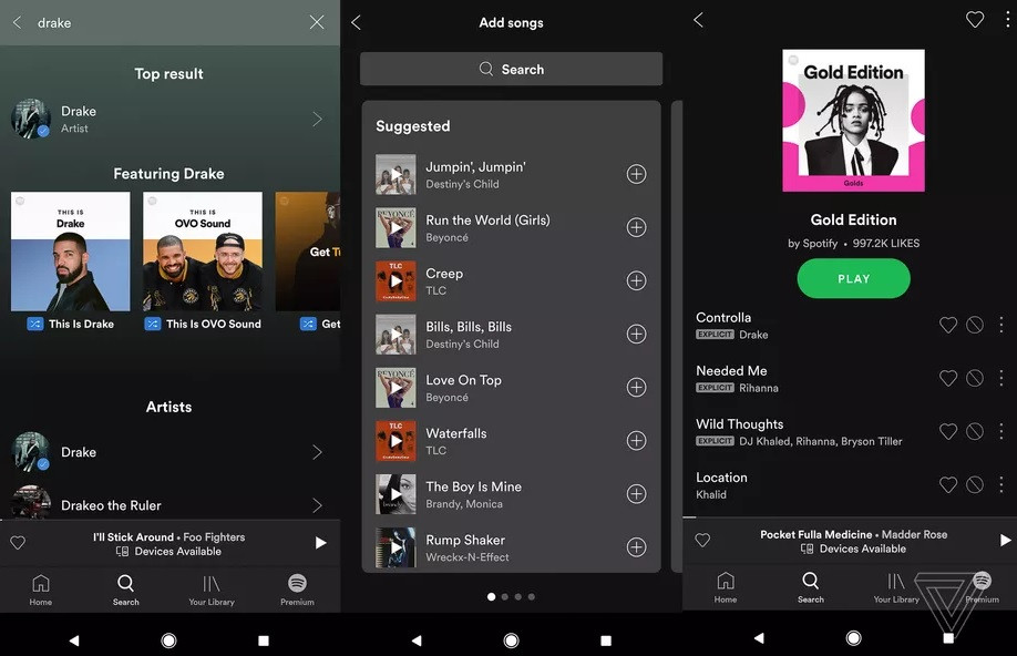 Spotify nouvelle interface