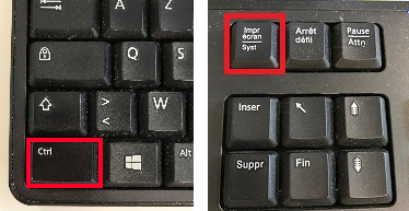 Outil capture d'écran Clavier