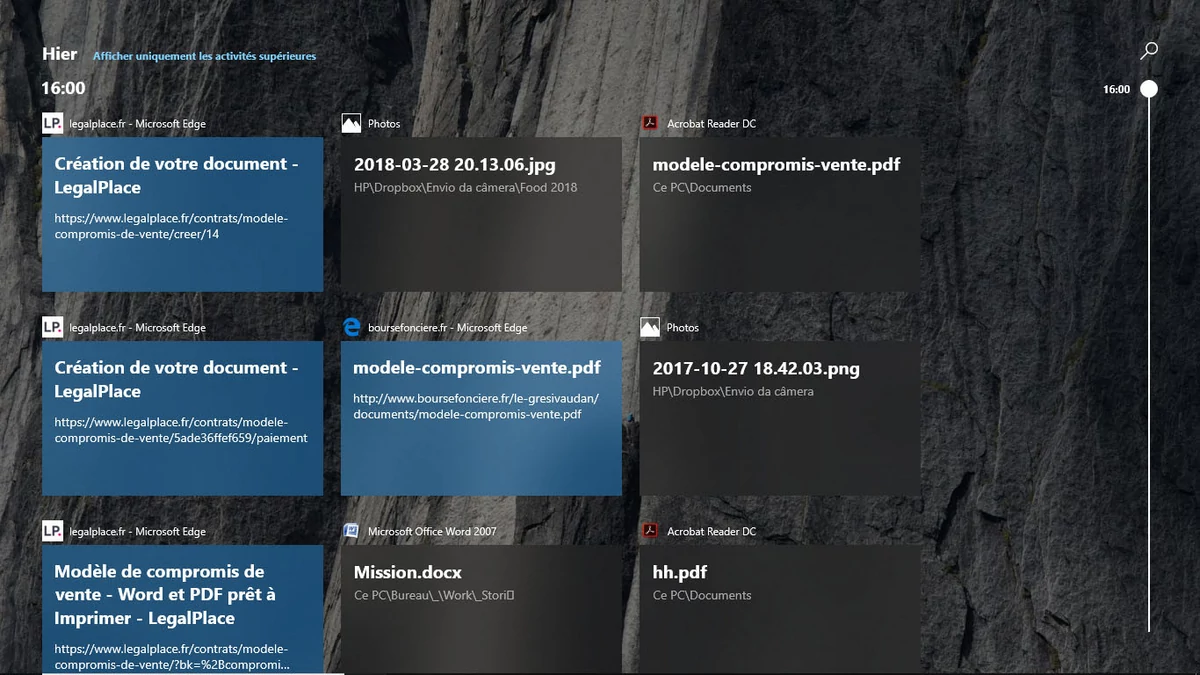 timeline