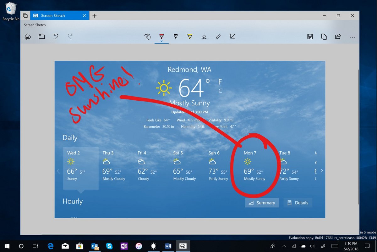 Capture d'écran dans Windows 10