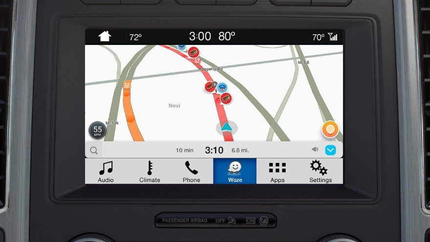 Waze sur Ford