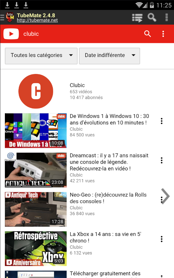 Telecharger Tubemate Pour Android 2 2 1 Ent Pgk Granty