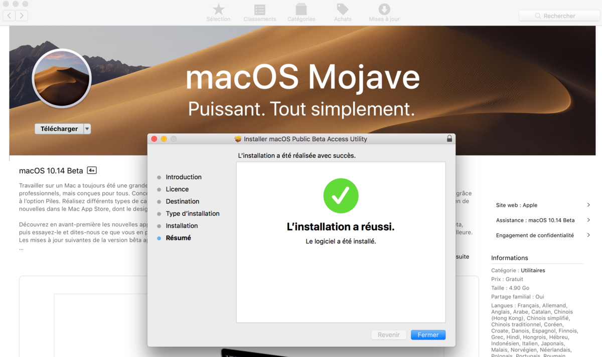 Tuto Beta macOS Mojave 1