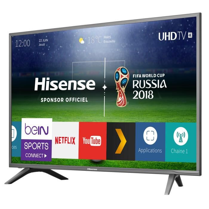 La TV 4K UHD 60 pouces Hisense à 499 euros