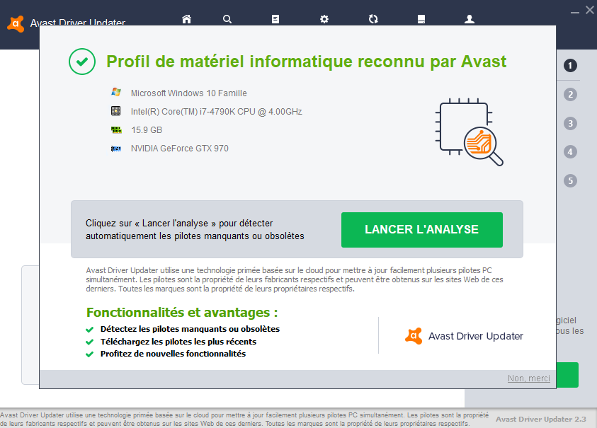 Télécharger Avast Driver Updater (gratuit) - Clubic