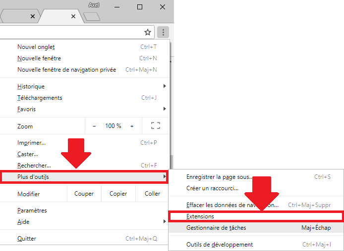 Extension chrome © Clubic