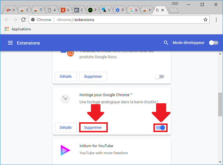 Extension chrome © Clubic