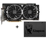 La GeForce GTX 1060 ARMOR 6 Go + SSD Kingston A400 240 Go à 299 euros