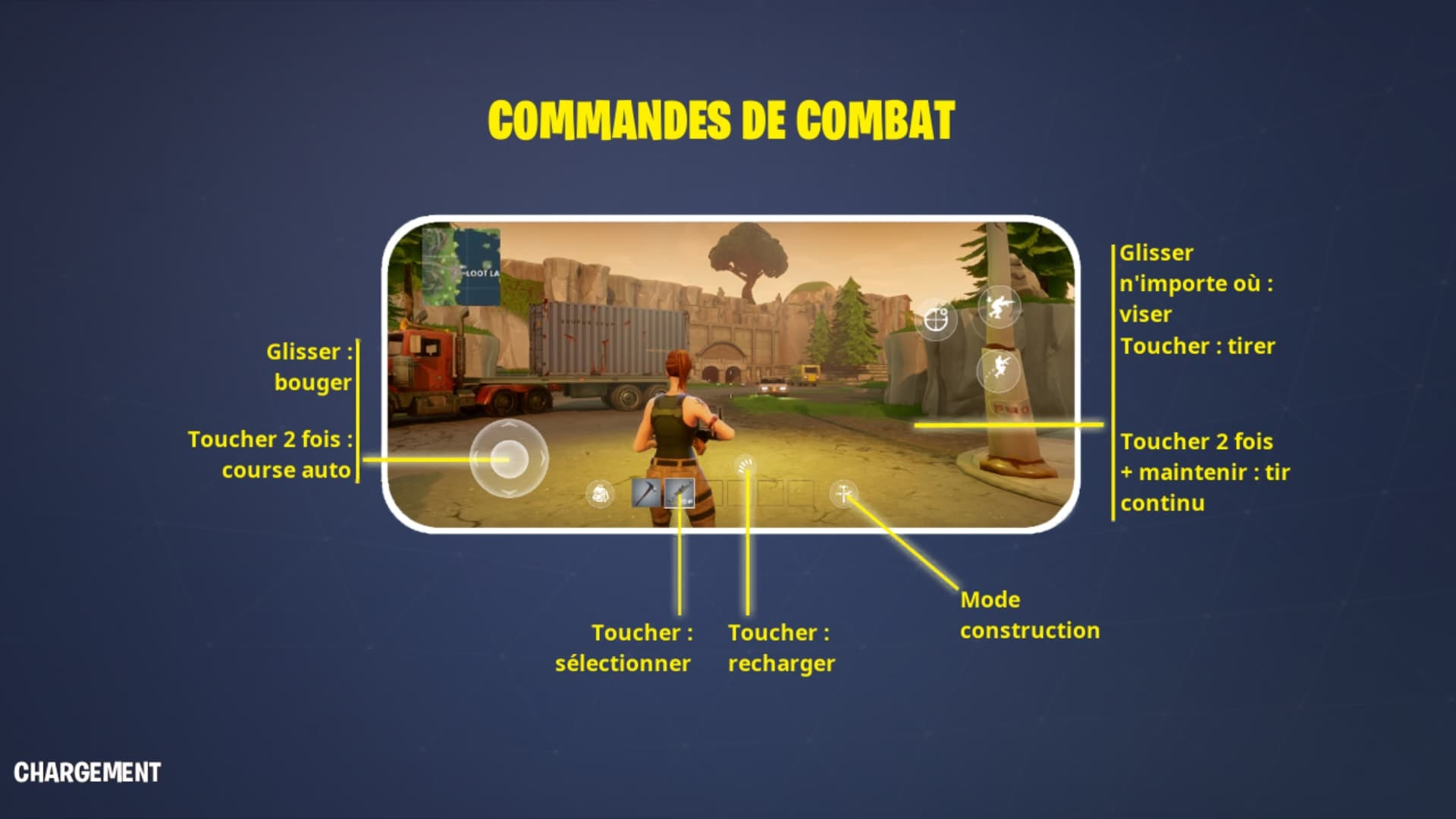 screenshoot fortnite test android - touche pour jouer a fortnite pc