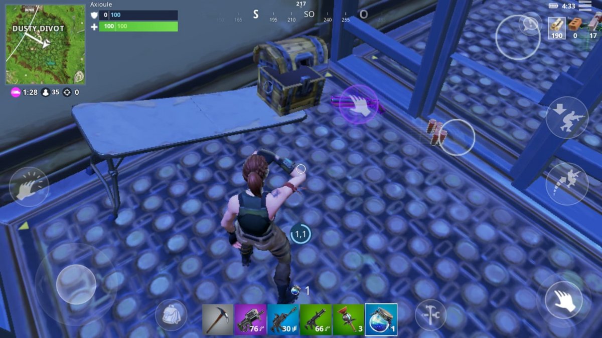 Screenshoot Fortnite test Android © Epic Games