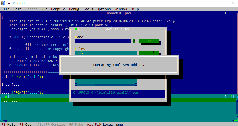 turbo pascal 1.5 gratuit pour windows 7 01net