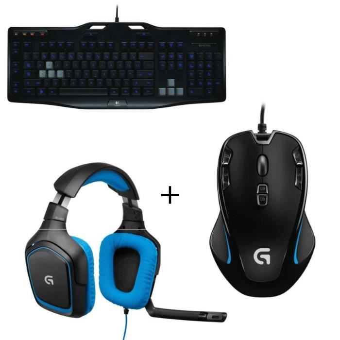 Le pack Gamer Logitech (clavier, souris et casque) à 99 euros