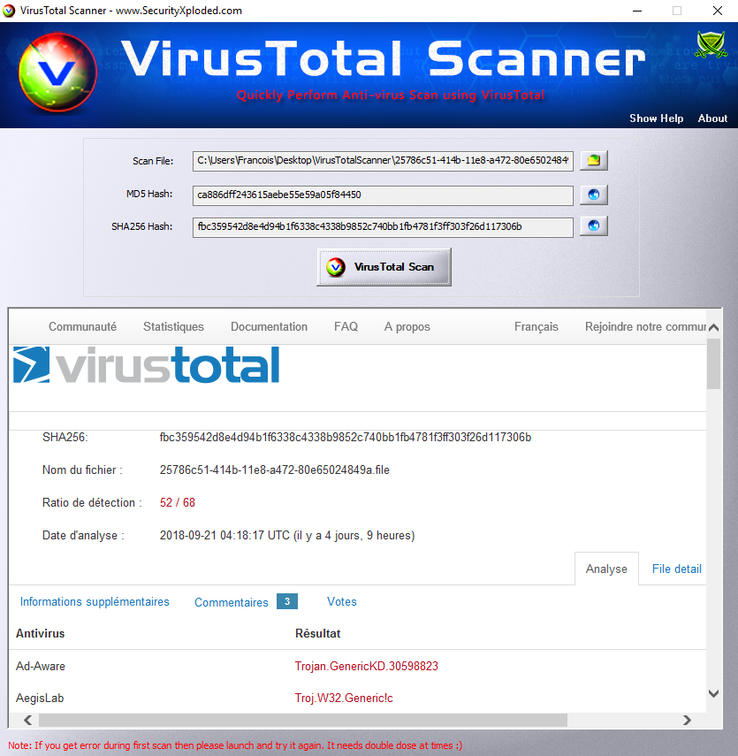 VirusTotal Scanner