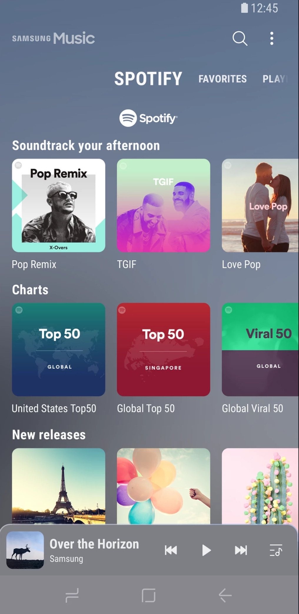 Samsung Music Spotify