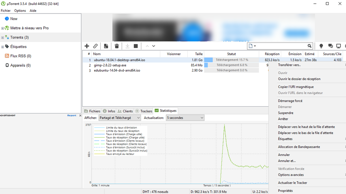 µTorrent © clubic.com