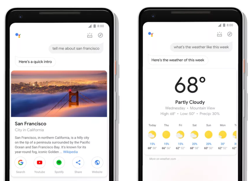 Google Assistant design