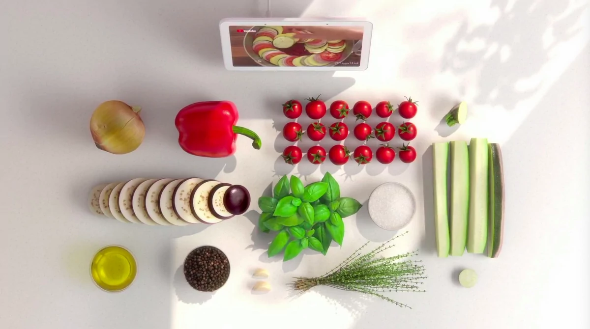Google Home Hub cuisine