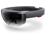 Un prototype du casque AR Microsoft HoloLens vu dans une vidéo de la NASA
