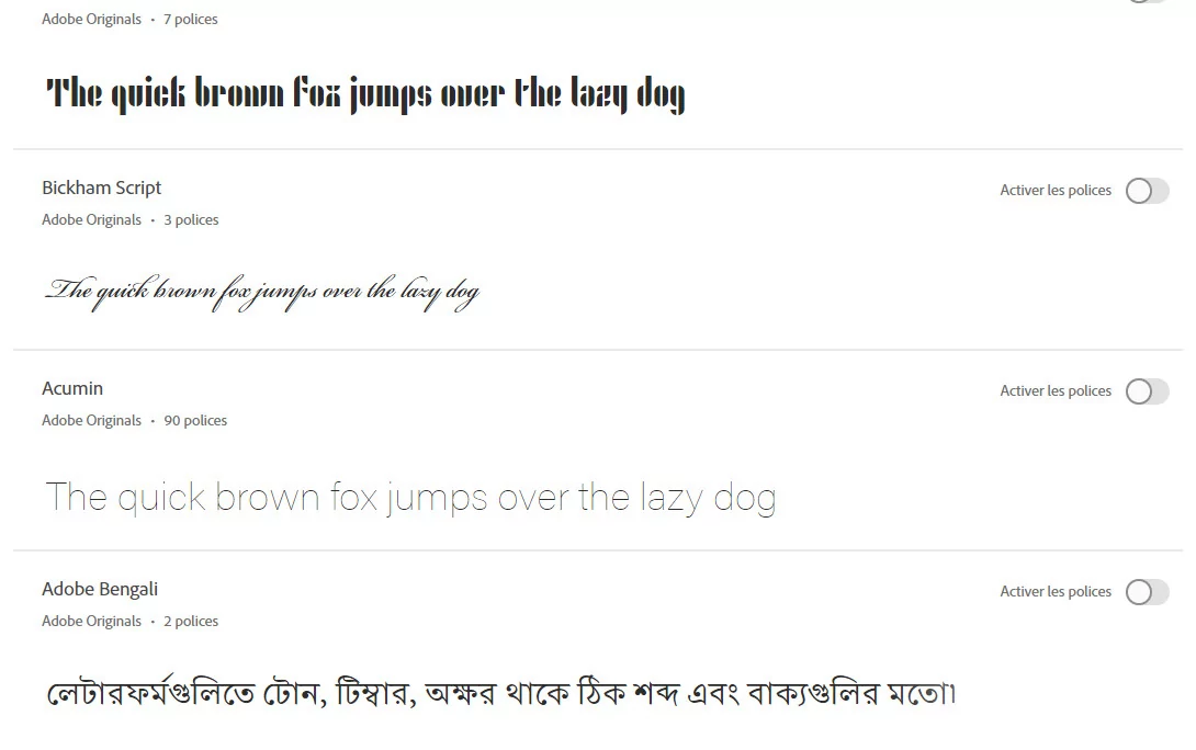 Adobe Font