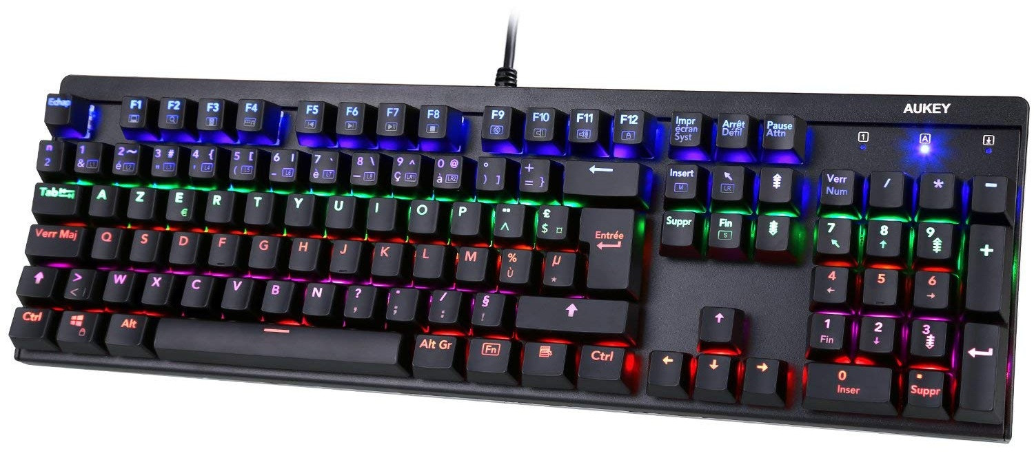 Clavier AUKEY RGB Original, Ordinateurs de bureau à Casablanca