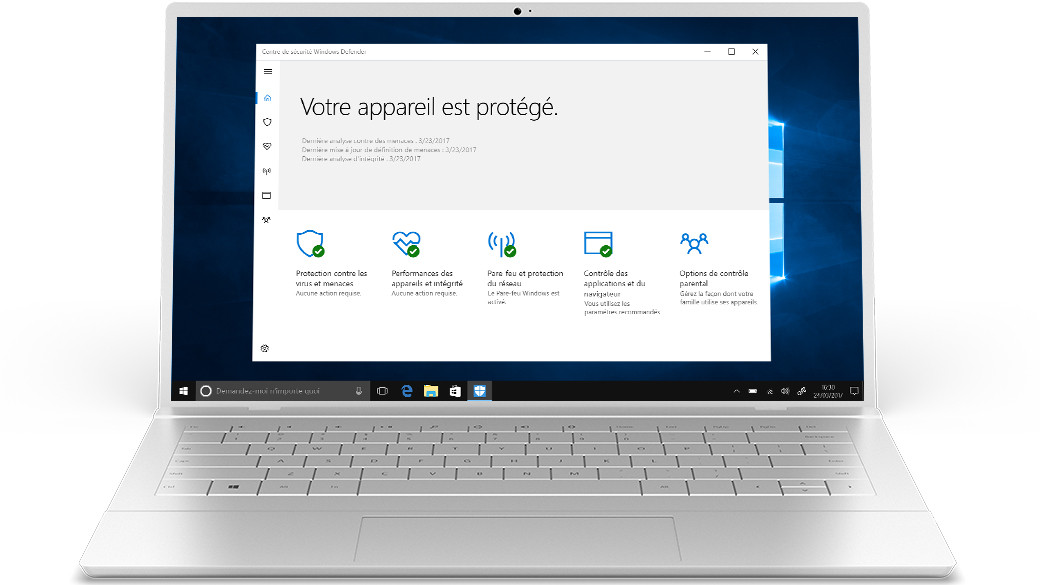 Windows Defender Sécurité