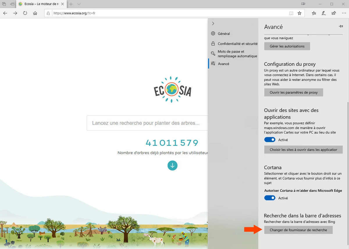 Edge Comment Changer Le Moteur De Recherche Par Defaut