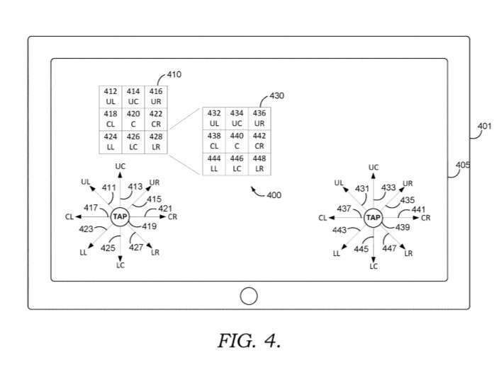 Microsoft virtual keyboard patent