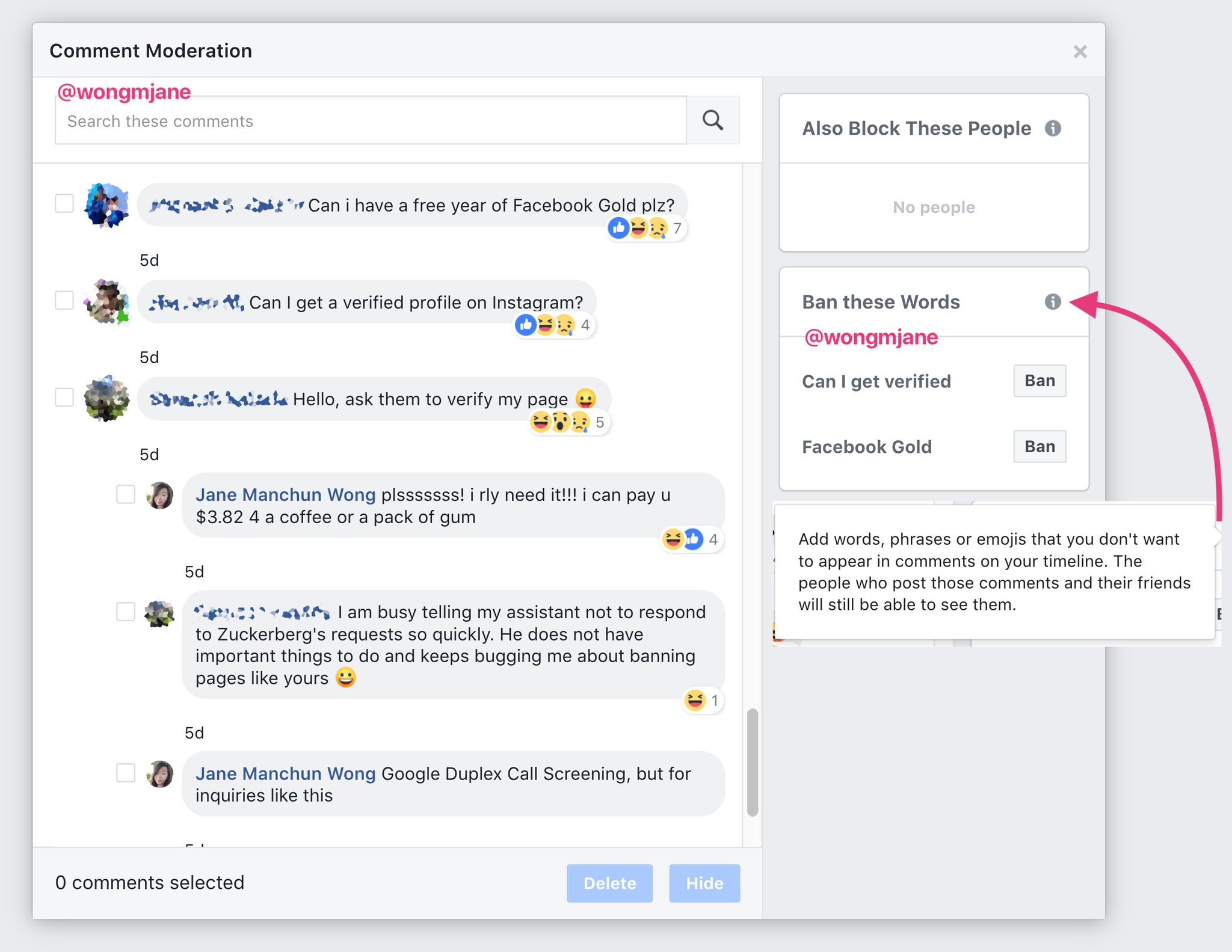Contenus Toxiques Ou Spoils Facebook Va Vous Permettre De Bloquer Certains Mots Ou Emoji