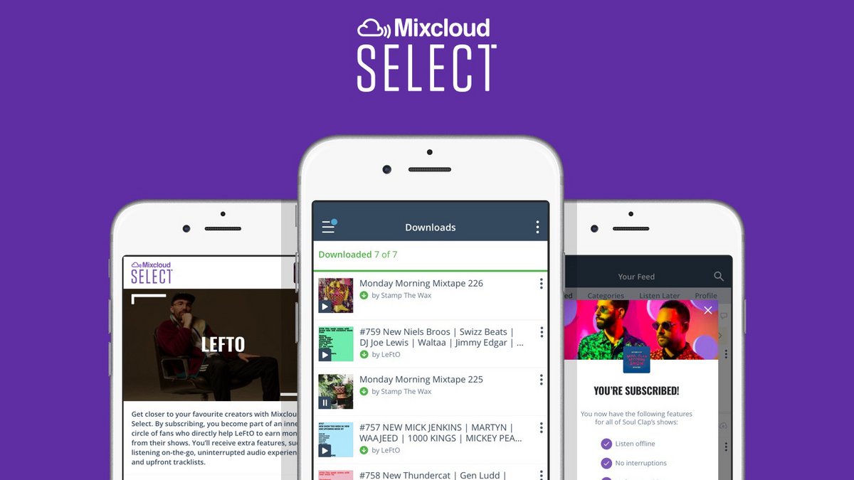 Mixcloud Select