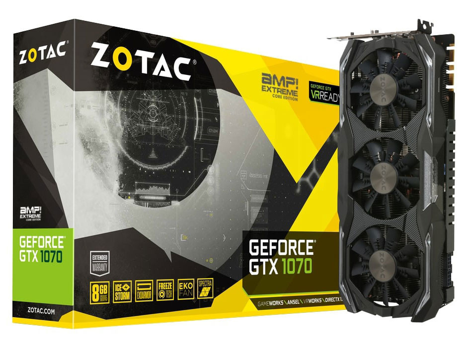 GPU Zotac GTX 1070 GDDR5X