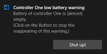 XBox One Controller Battery Indicator
