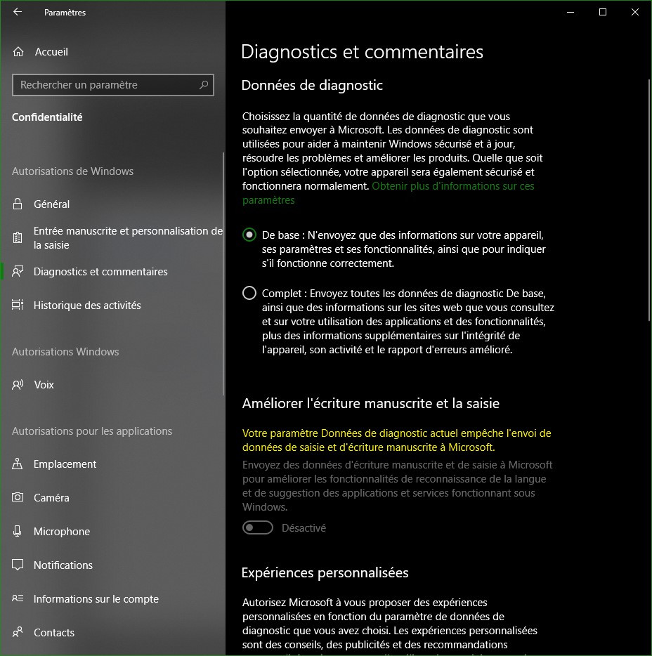 Windows 10 - Diagnostics