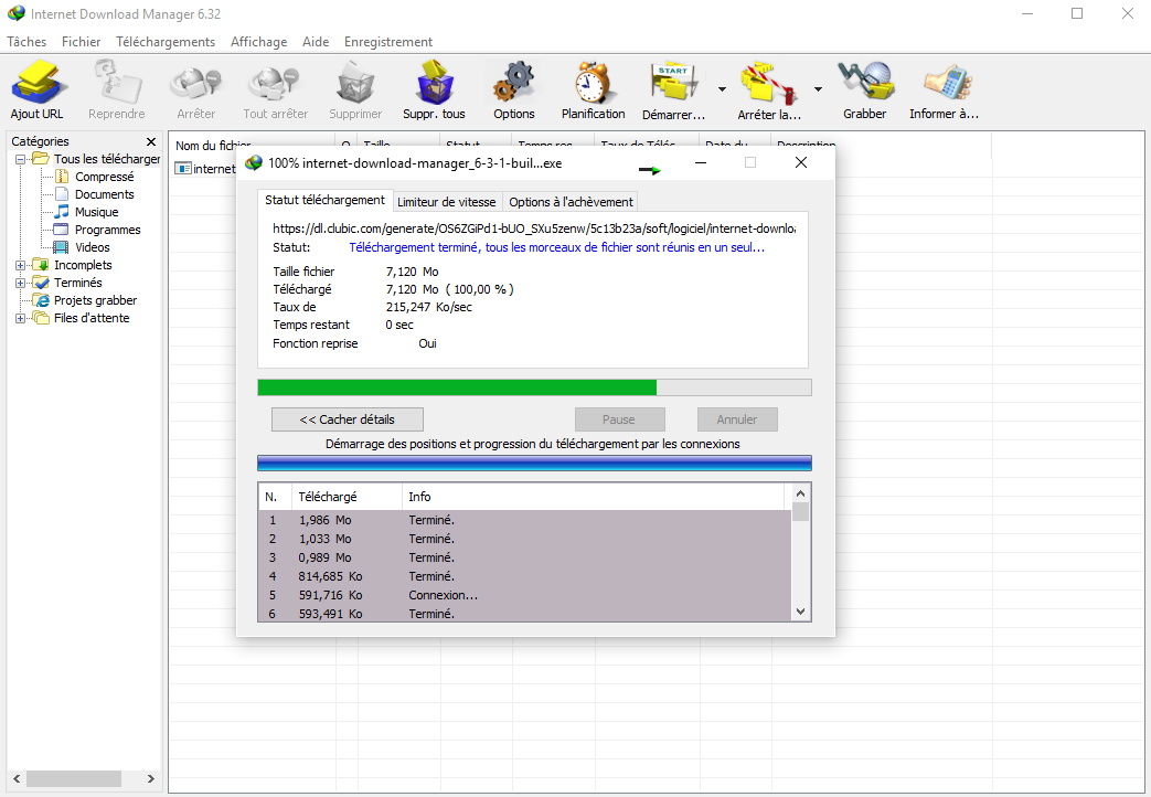 Internet Download Manager (IDM) © clubic.com