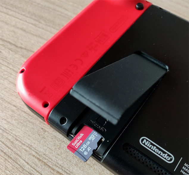 Les cartes microSD compatibles avec la Nintendo Switch