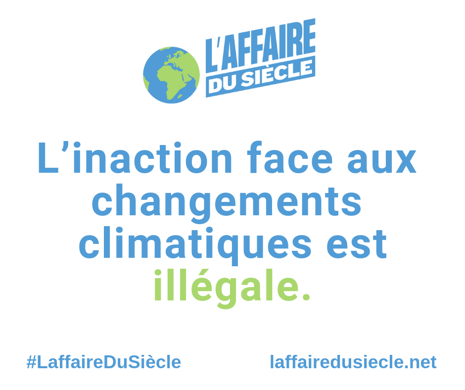 L'Affaire du Siècle écologie climat