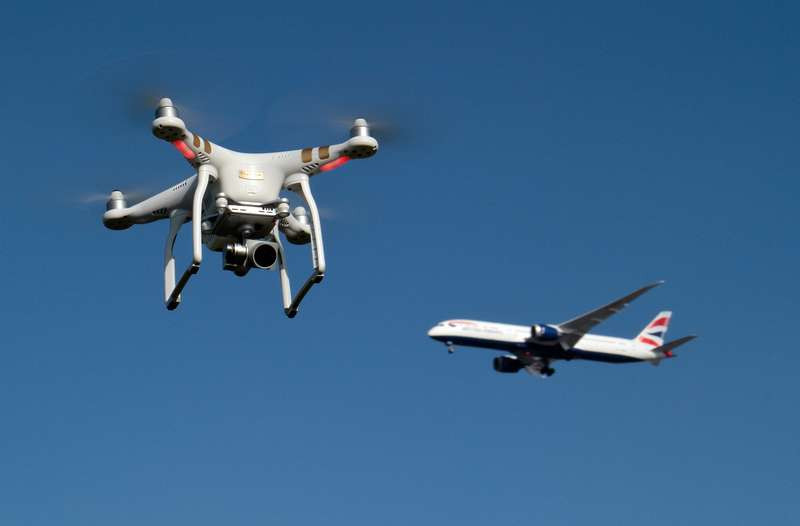 Aéroport Gatwick drones