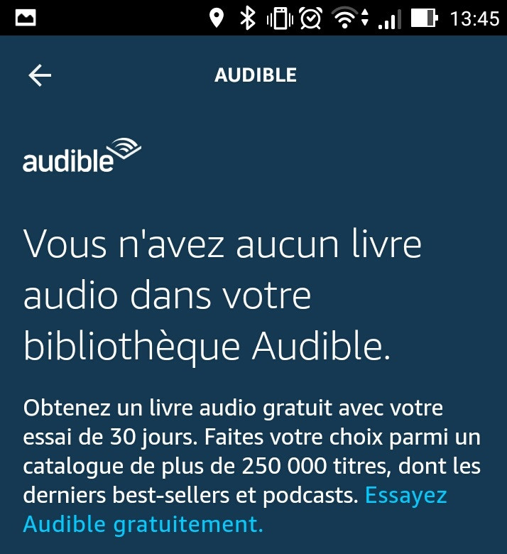 Comment lire un livre audio avec Audible par  ?