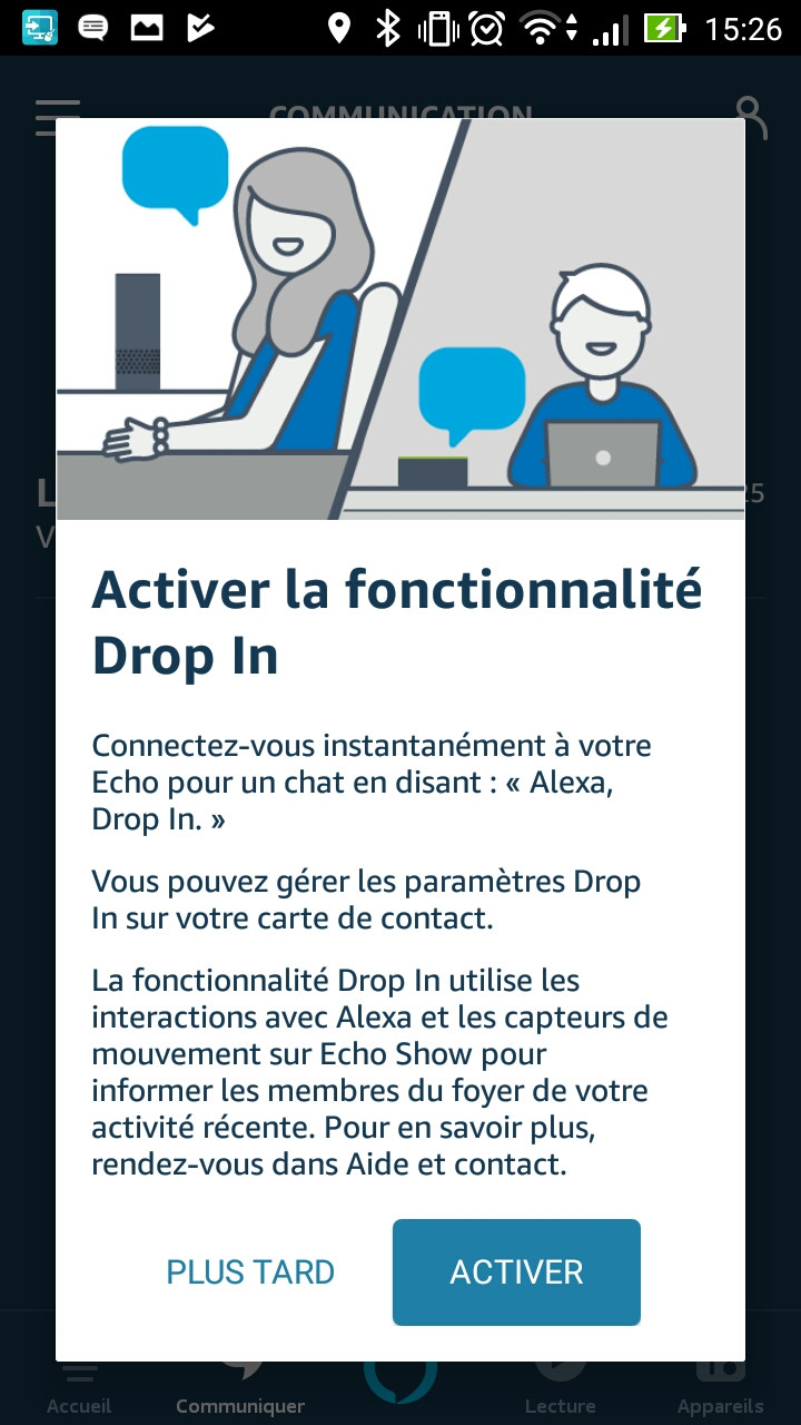 Activer Drop In