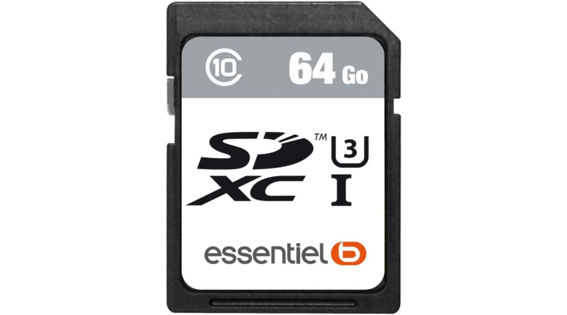 Bon Plan Carte Sd Essentielb 64go Sdxc A 10 Au Lieu De 30