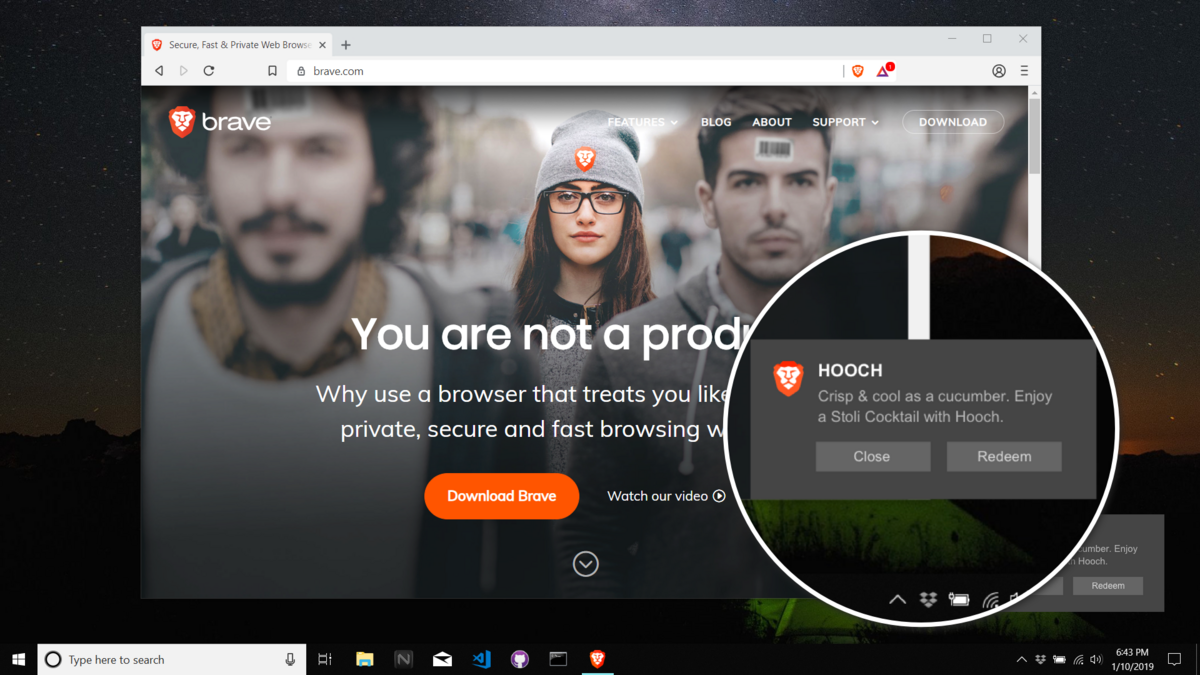 Brave ads