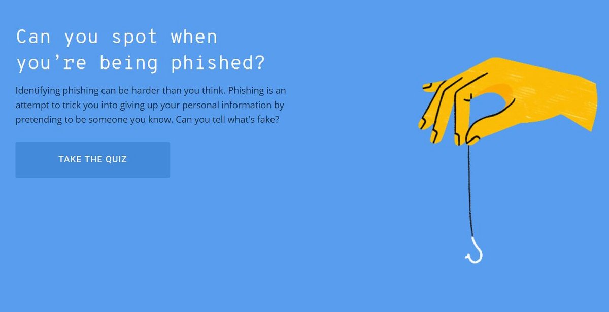 Phishing quiz Google