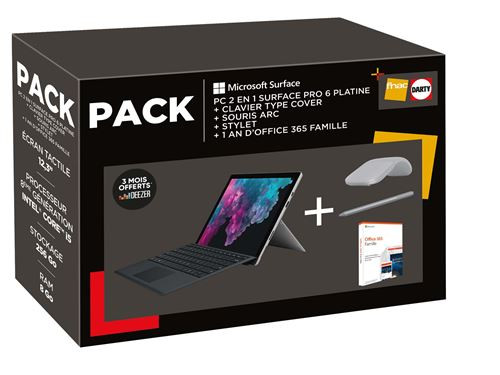 Pack Microsoft Surface Pro 6