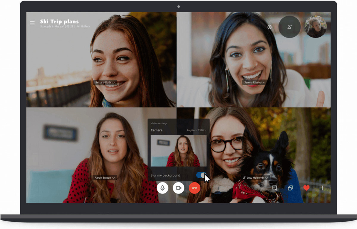 Skype Blur