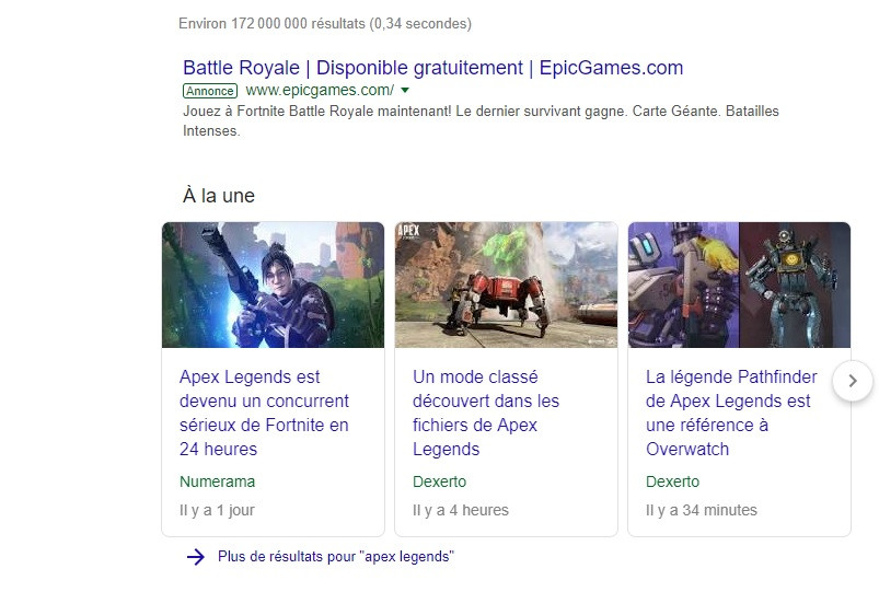 Apex Legends Google